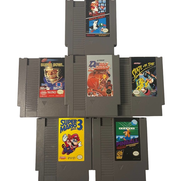 Original Nintendo NES Bundle, 2 Controllers, Zapper, 6 Games, AC, RF, A/V - Picture 6 of 6